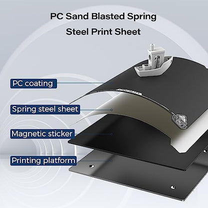 Creality Official Ender 3 S1 Original Build Plate, Textured PEI Bed Plate - style: PC Textured (Ender 3 S1)