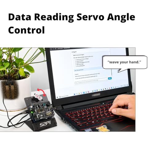GeeekPi EmbodiQ AI Starter Kit for Arduino UNO Q – 4GB RAM, 32GB eMMC, AI Agent HAT, Soil Moisture & Raindrop Sensors, Servo, Acrylic Mount – Natural Language Control