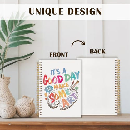 Qabliqo Art Lover Teacher Gifts Spiral Notebook Journal - color: Art Lover Teacher