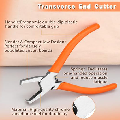 Transverse End Cutter SMT/SMD Chip Cutters Side Cutting Pliers - style: 0.39"