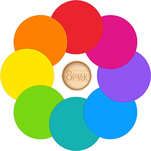 Dry Erase Dots, 8 Pcs Colorful Dry Erase Circles Wall Spots for Classroom - color: 8 Pack