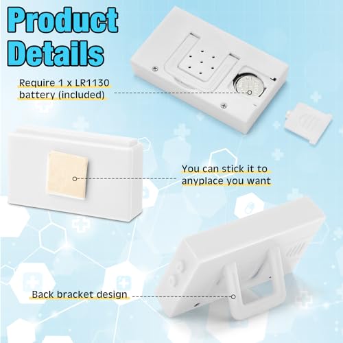 Frienda 3 Pieces Mini Small Digital Clock Stick On,White - color: White