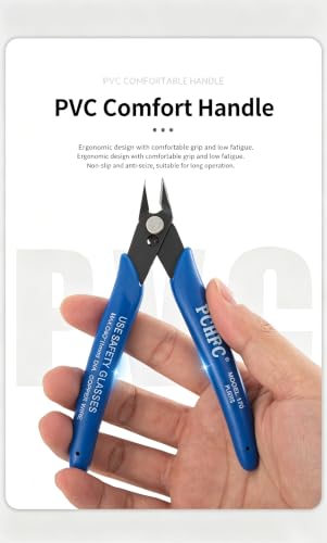 2 Pack Yellow Mini Side Cutting Pliers 5.5in Flush Wire Cutters