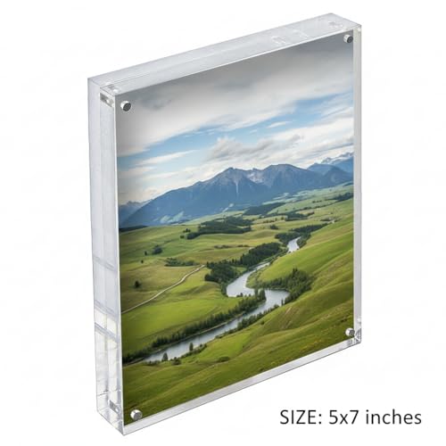 Azar Displays 104434 5-Inch by 7-Inch Vertical/Horizontal Block Frame - size: 5 in x 7 in Vertical/Horizontal