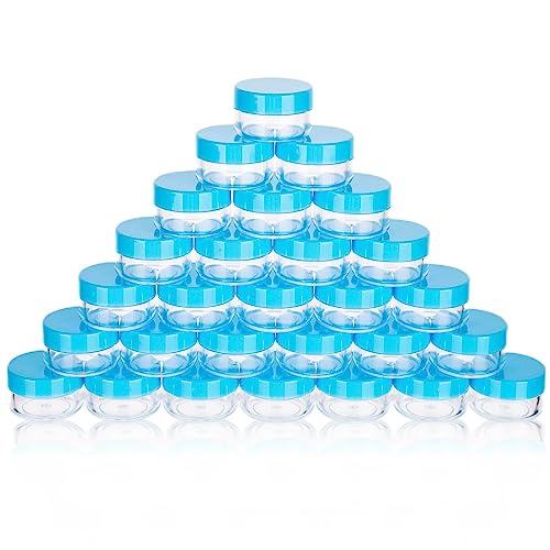 5 Gram Sample Containers with Lids, Small Travel Size Containers - color: Blue
