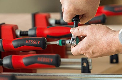 BESSEY K Body Revo 24 Inch Steel Ergonomic Parallel Bar Accessory Tool Clamp Kit with 2 Handles for Woodworking, Cabinetry, and Case Work, KRE3524 - size: 24 inches
