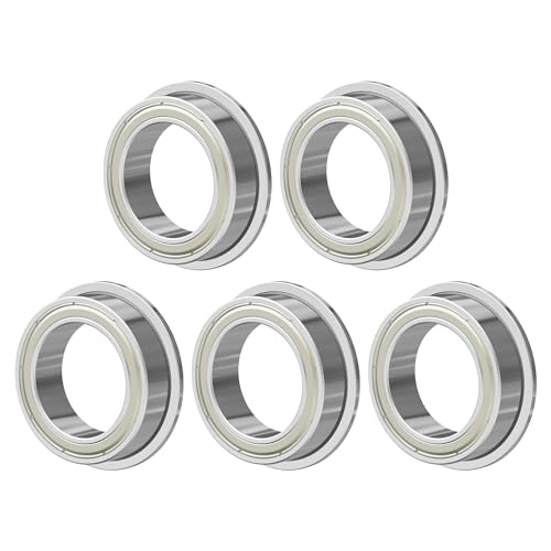 5PCS F6701ZZ Flange Ball Bearing, 12x18x4mm - size: F6701ZZ Size12×18×4mm