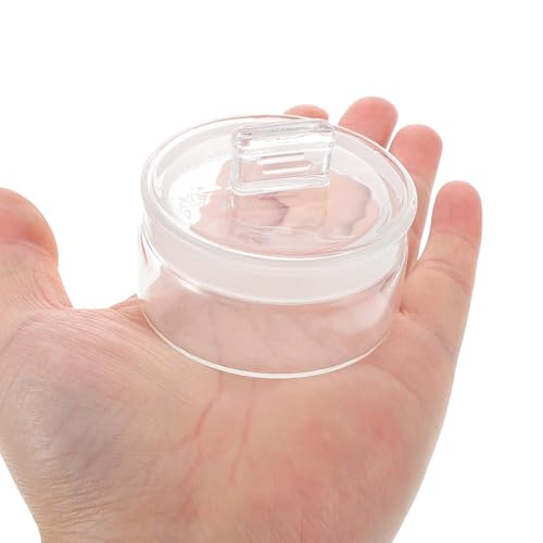 DOITOOL 2 Pcs Glass Weighing Bottles with Sealing Lids for Lab Use