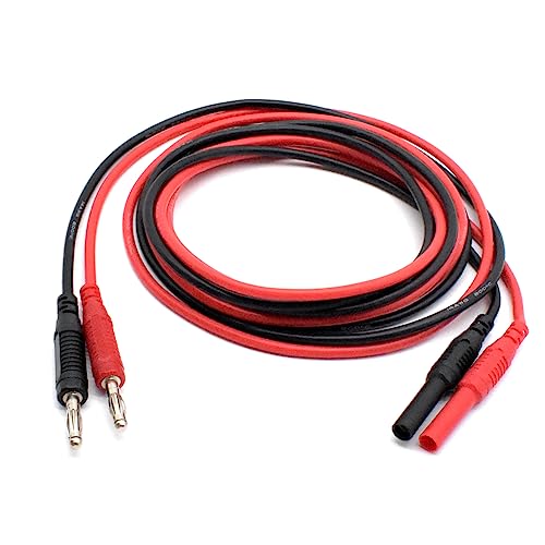 2Pcs Multimeter Test Lead Extension Male to Female 14AWG Silicone Wire 6 Ft - size: Male to Female, style: 2Pcs-Length of 6 Feet