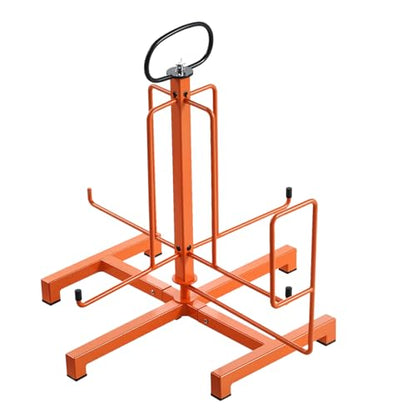 VEVOR Cable Dispenser, Floor or Stud Mounted, Wire Spool Rack, Portable Wire Rack Dispenser with Anti-Slip Metal Handle for Wiring Transport, Swivel Eyelet, for Electrical, Industrial and Retail Use - style: Wire Dispenser