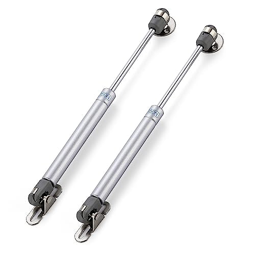 Silver Cabinet Gas Struts Lid Support, 10 Inch, 2 PCS, 150N/33 LB - size: 150N/33 LB
