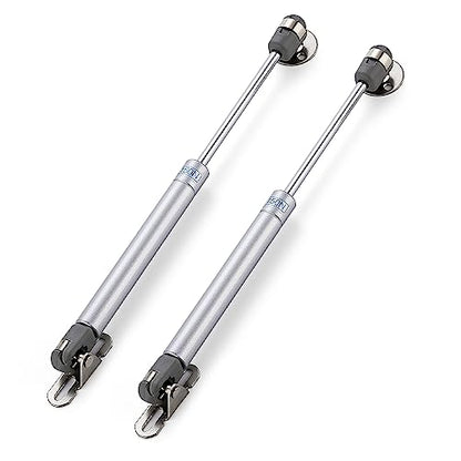 Silver Cabinet Gas Struts Lid Support, 10 Inch, 2 PCS, 150N/33 LB - size: 150N/33 LB