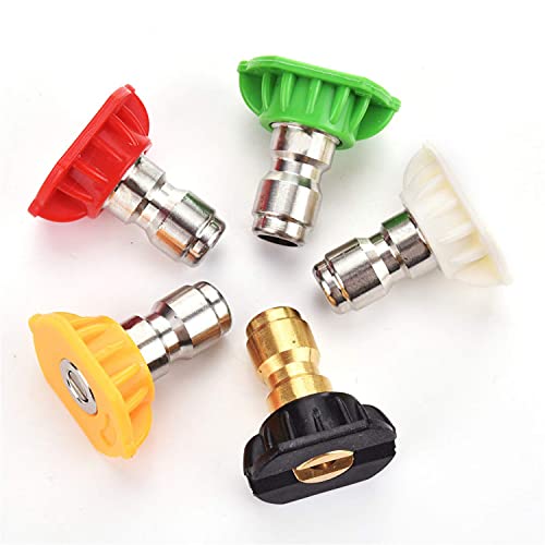 Tool Daily Pressure Washer Nozzle Tips with Nozzle Holder, Set of 5 - size: 6.6 x 1.5 x 1.5 inches