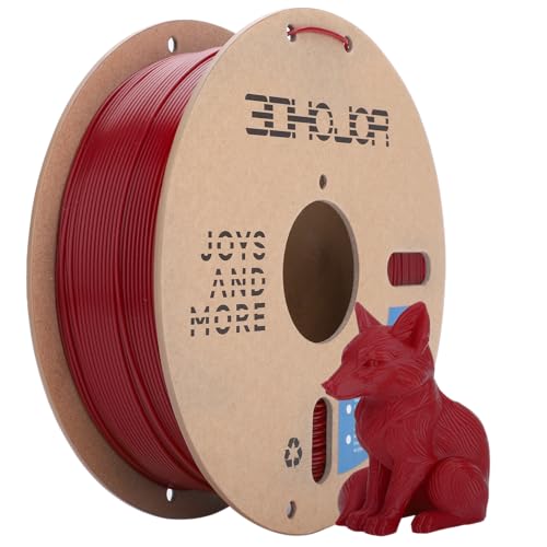 3DHoJor PLA Filament 1.75mm,3D Printer Filament,1kg Cardboard Spool (2.2lbs),Dimensional Accuracy +/- 0.03 mm,Odor Free Clog Free No Brittle, Fit Most 3D FDM Printer,Fire Engine Red - color: Fire Engine Red