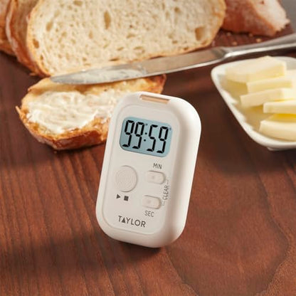 Taylor Digital Kitchen Timer Large LCD Display Magnetic Back