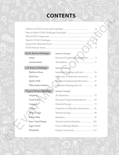 Evan-Moor Stem Lessons and Challenges, Grade 3 Homeschooling & Classroom Resource Workbook, Life, Earth and Physical Science Problem Solving, Peer Collaboration, Real-World, Visual Literacy, Printable