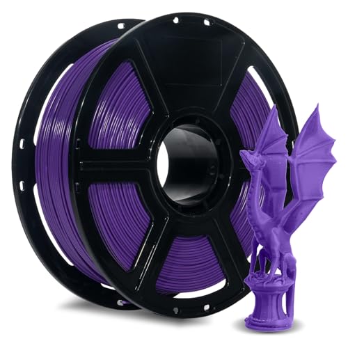 FLASHFORGE Rapid PLA Filament 1.75mm Purple, 500mm/s High Speed Printing, 3D Printer Filament 1kg Spool, Dimensional Accuracy +/- 0.02mm, Enjoy Exceptional Print Quality - color: Purple