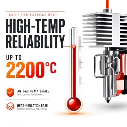 Heating Assembly Kit for Bambu Lab P2S Hot End Heating Component with Heater Cartridge, Thermistor Temperature Sensor & Heat-Insulating Clip 3D Printer Accessories - size: P2S