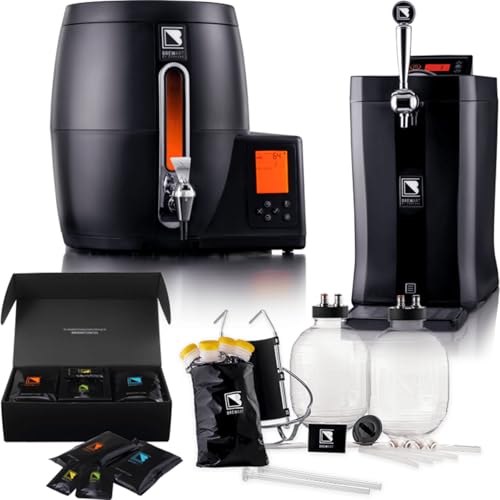 BrewArt Complete Beer Brewing & Dispensing System Bundle | BeerDroid Fully Automated Brewer & BrewFlo CO2-Free Beer Dispenser | 2 5L Kegs & Discovery Pale Ale BrewPrint Included - style: BrewFlo Beer Dispenser and Beer Brewing System