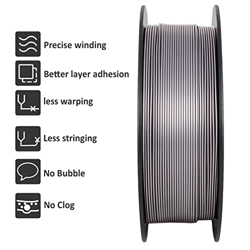 Geeetech Silver PLA Filament 1.75mm 1kg - color: 1kg Pla New Silver