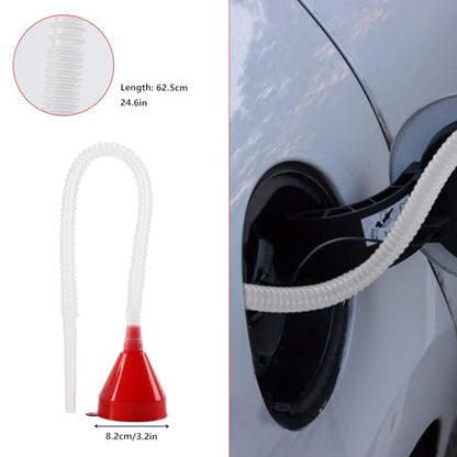 10 Pcs Automotive Funnels Set Wide Mouth Fuel Plastic Long Neck