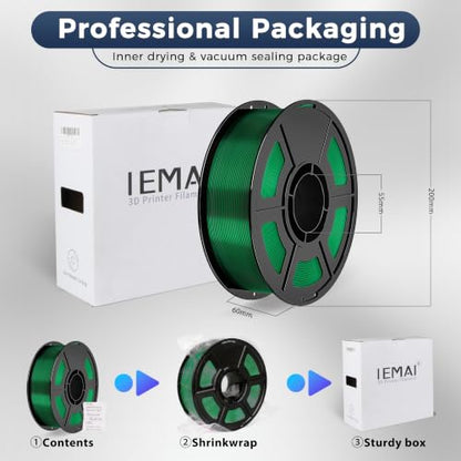 IEMAI High Speed PETG Filament 1.75mm, 500mm/s, 1kg, Transparent Green - color: Transparent Green