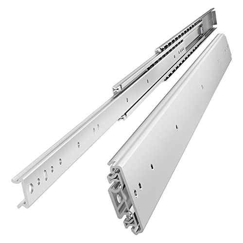 VADANIA #A76 52" Black Industrial Grade Heavy Duty Drawer Slide - color: #A76 - Without Lock, size: 52 Inch
