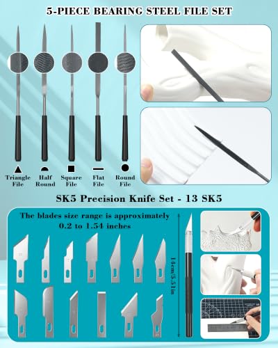 FIVEIZERO 78Pcs 3D Printer Accessories Tool Kit for All FDM/SLA Printers