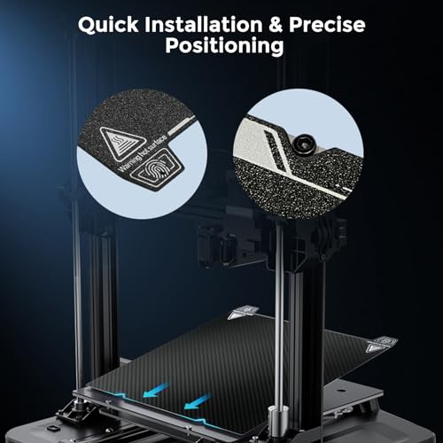 Official Creality K1 Max Glossy PET and Matte PEI Double Side Build Plate - size: 315*310mm