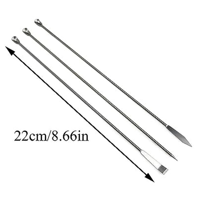 5 Pack Micro Sampling Spoon Set, Stainless Steel Lab Tools