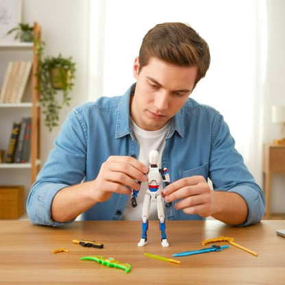 MerryXD 9 Pack Assembly Completed T13 3D Action Figure,Dummy Nova Titan Lucky 13 Action Figure 3D Printed Multi-Jointed Movable Toy - color: 9pack