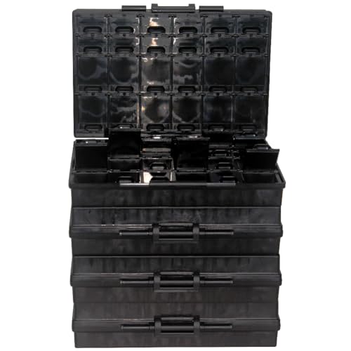 4PCS AideTek BOXALL48AS ESD safe SMD parts box w/48 bins anti-statics Organizer Component Box - style: 4pcs 48 ESD BOX