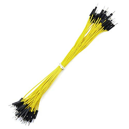 150PCS 5 Colors 1Pin 2.54mm Male to Male Breadboard Jumper Wire PVC Soldering Brushless Motor Double-end Tinning Connector Cable(PCB Jump Circuit Board Cable Wire Set) 200mm