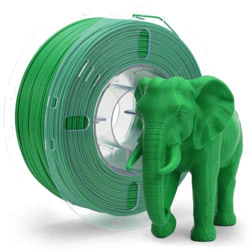 VOXELAB HS PLA+ Filament 1.75mm, High Speed PLA Plus 3D Printer Filament, 1kg (2.2lbs) for Most FDM 3D Printers, Enhanced Toughness & Smooth Printing, Superior Layer Adhesion(Pure Green) - color: Hs Pla+pure Green