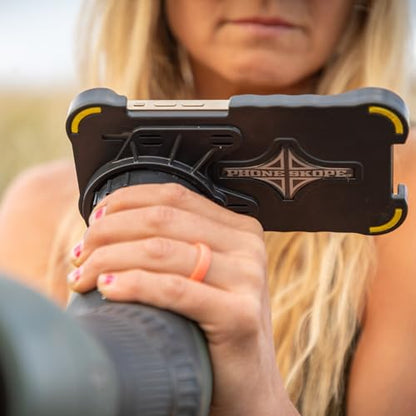 Phone Skope Complete Digiscoping Kit: Ideal Scope Camera for Hunting/Birding/Stargazing - Phone Scope Adapter Kit Includes Phone Scope Mount Case, Eyepiece Adapter, Lens Cloth - Fits Most Smartphones - color: Compatible with iPhone 11 PRO (3 Cameras), siz
