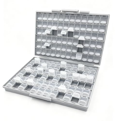AideTek 4 units BOX-ALL-144 Compartments Empty Enclosure SMD SMT Organizer Great Surface Mount Components Organizer - style: 4BOXALL144