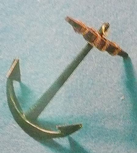Corel AO31 Curved Ships Anchor 50MM Height - cast Metal with Wood Stock