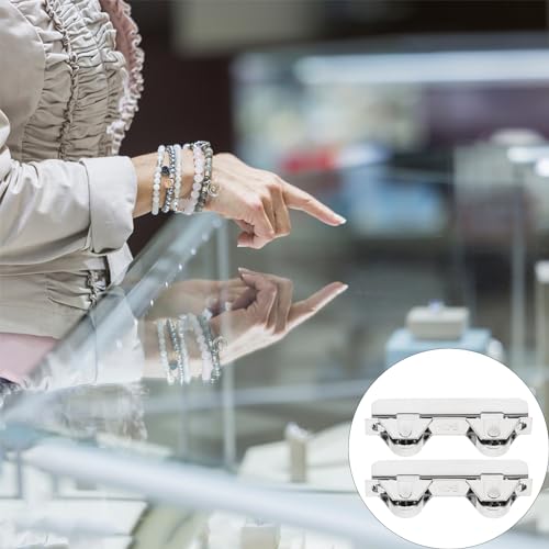 Angoily 10Pcs Mini Stainless Steel Showcase Window Roller for 5-6mm Thick