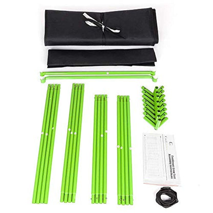 Grow Tent, 2x2 Feet Mylar Hydroponic Grow Tent with Obeservation Window and Floor Tray for Indoor Gardening Plant Growing (24"x 24"x 48") - size: 24"x24"x48"