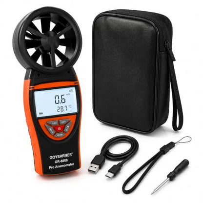 Handheld Anemometer, Wind Speed CFM Meter for HVAC & Outdoor