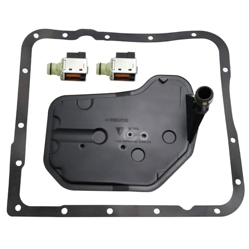SMMS 4L60E Shift Solenoids(A&B) with Transmission Filter kit for Buick Rainier, for Cadillac Escalade, for Chevrolet Astro, Blazer, Avalanche 1998-2009, Silverado 2013 Replaces OE: 24230298 + 24208148
