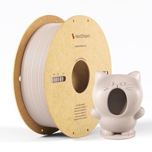NextShapes PETG 3D Printer Filament 1.75mm,1KG Cardboard Spool - color: Apric