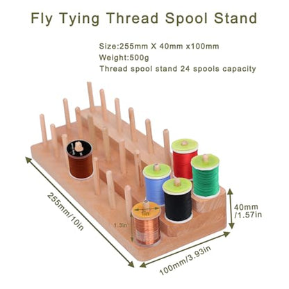 Bamboo Fly Tying Thread Spool Stand