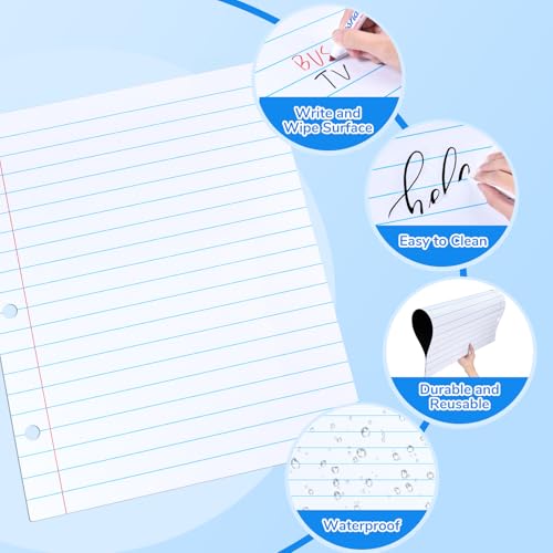 JoyCat Giant Magnetic Notebook Paper, 22 x 28 Dry Erase Lined Sheet