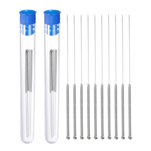 MECCANIXITY 3D Printer Nozzle Cleaning Kit, 10 Pcs Stainless Steel Nozzle Cleaning Needles 0.5mm Nozzle Cleaner for 3D Printer Accessories - size: 0.5mm
