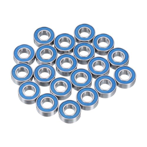uxcell 20pcs 686-2RS Miniature Bearings 6x13x5mm, Double Sealed, Blue - color: Blue, size: 686-2RS