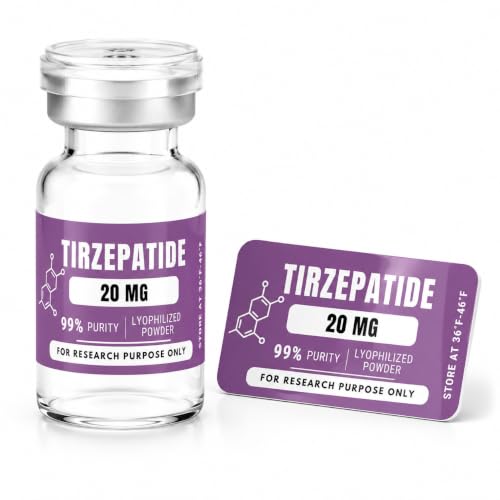 Personalized Peptide Vial Labels for 3mL & 5mL Vials, Waterproof Stickers
