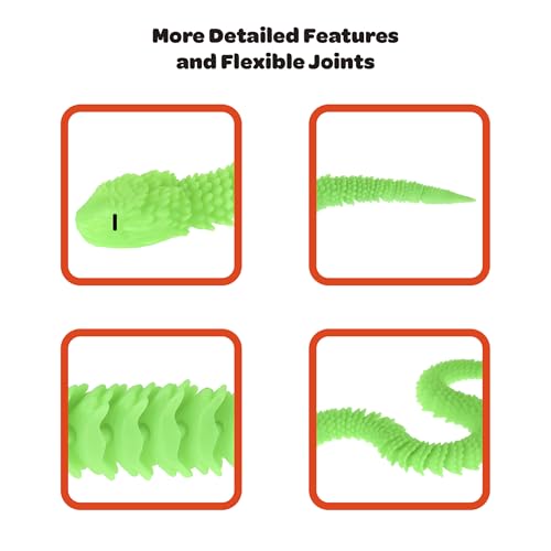 Born to Print 3D Printed Animal Fidget Toy - style: Snake