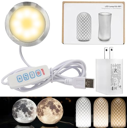 LED Lamp Kit 001 with Charger for Bambu Lab 3D Printer Parts - color: 1PC+