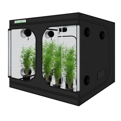 zazzy 8x8 Large Grow Tent 96"x96"x78" High Reflective Mylar Growing Tent - size: 96"x96"x78"